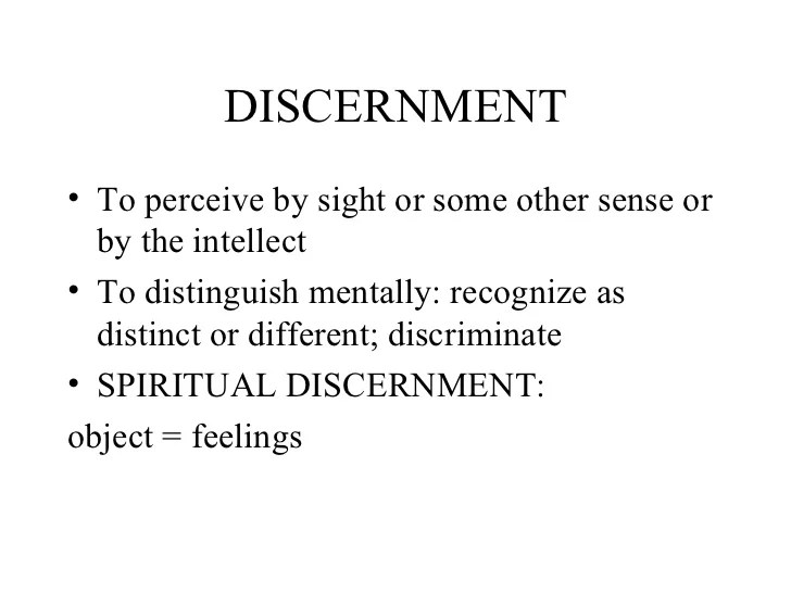 Discernment the Ignatian Way