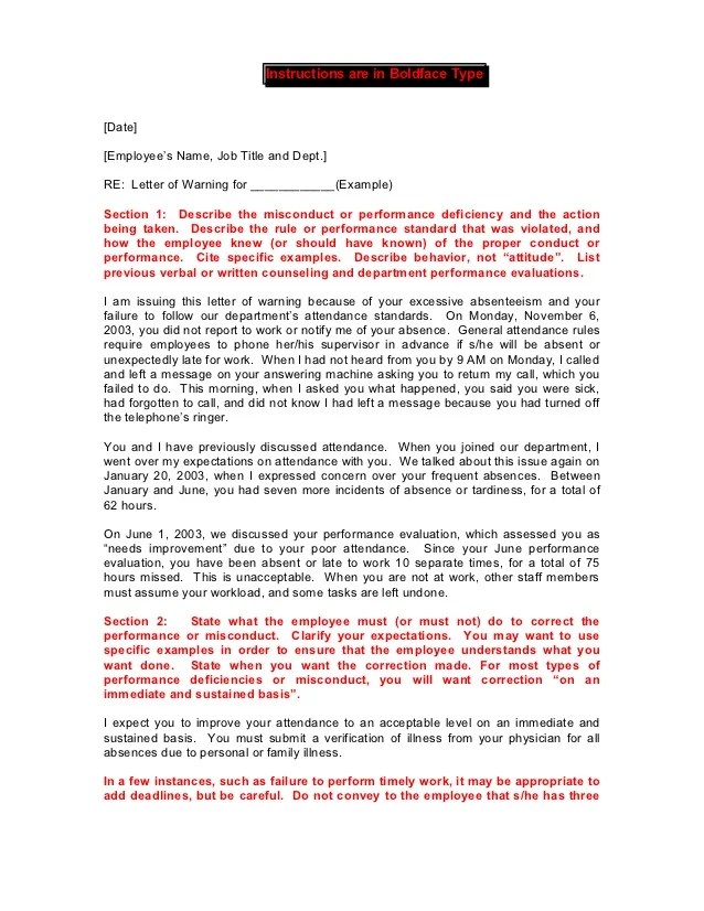 You are being issued this written warning letter for insubordination, which is a direct violation of our employee policy manual. Query Letter For Lateness To Work Letter