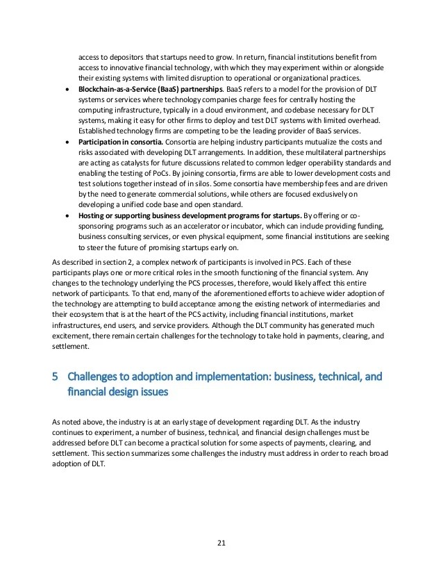 Distributed ledger technology in payments clearing and