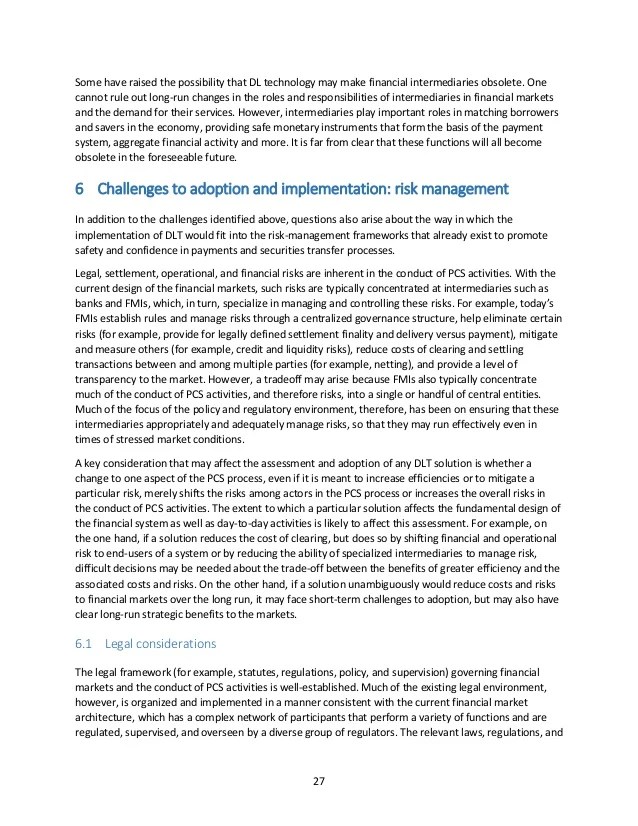 Distributed ledger technology in payments clearing and