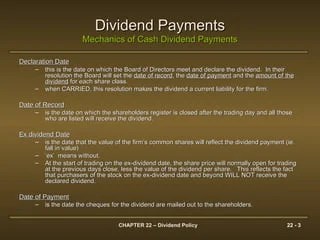 Dividend policy | PPT