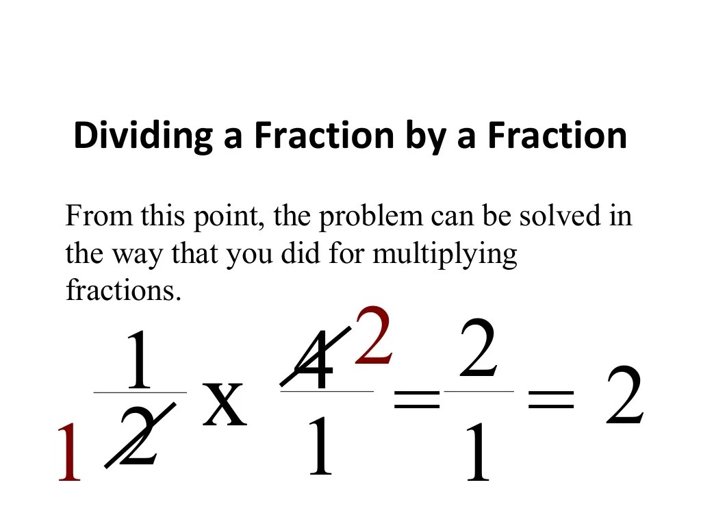 Dividing Fractions