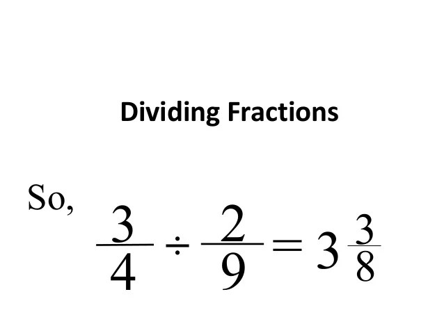 Dividing Fractions