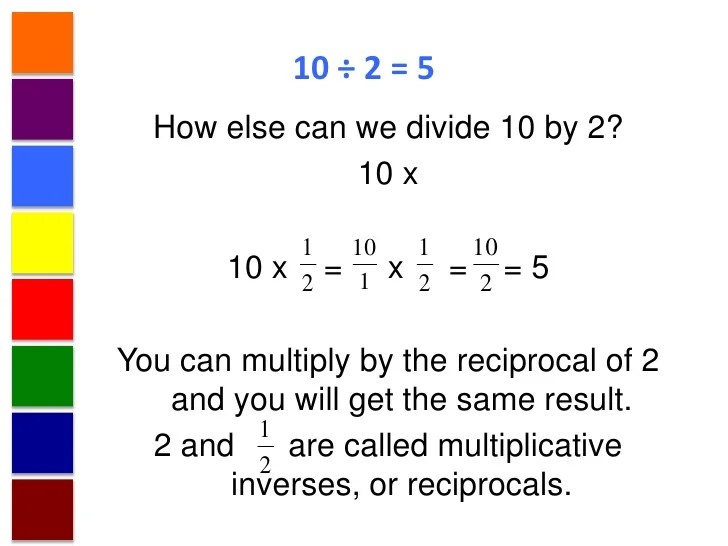Dividing fractions