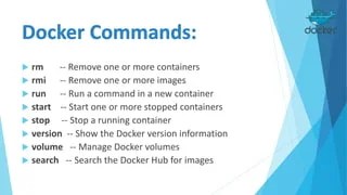 Docker Workshop | PPTX