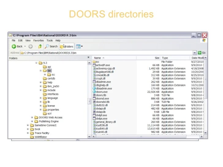 Dynamic ObjectOriented Requirements System (DOORS)