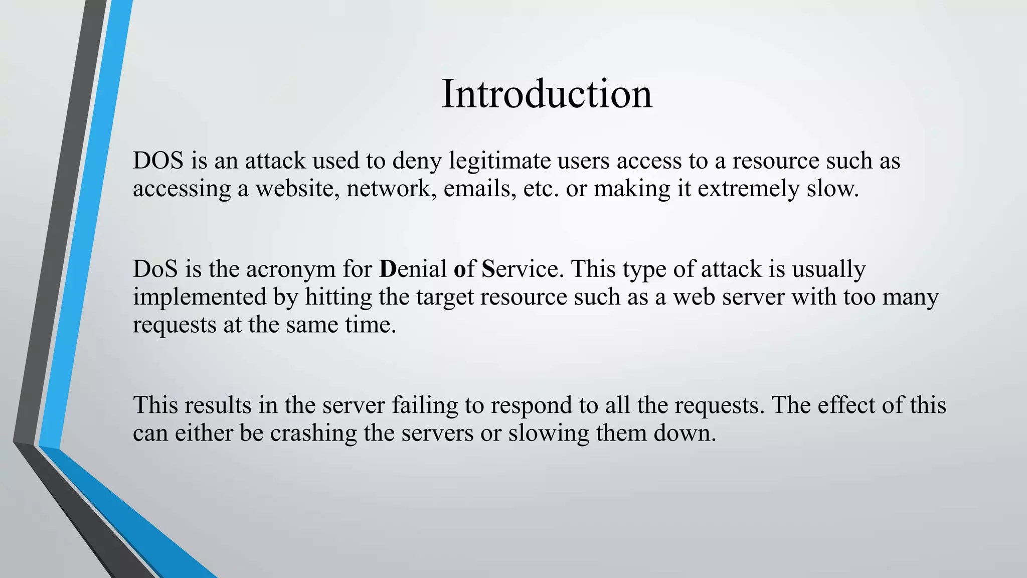 Dos attack PPT