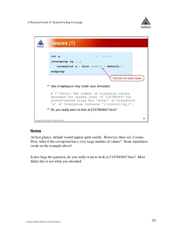 A Practical Look at SystemVerilog Coverage