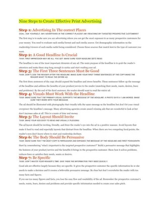 Print advertisement | DOC