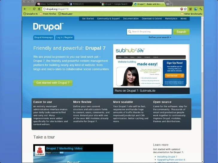 Building Websites using Drupal 7