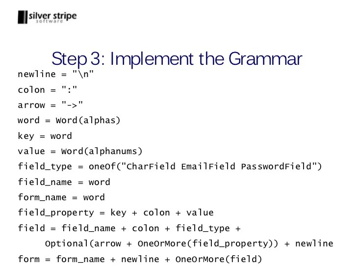 Creating Domain Specific Languages in Python