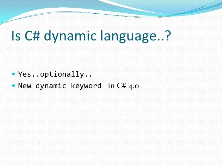 Dynamic languages for CLR