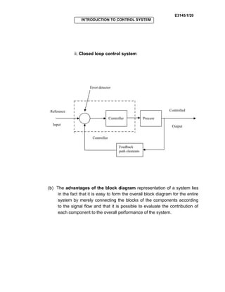Basic Control System unit1 | DOC
