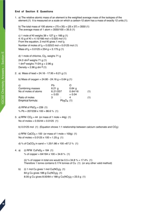 Edexcel igcsechemistryanswers