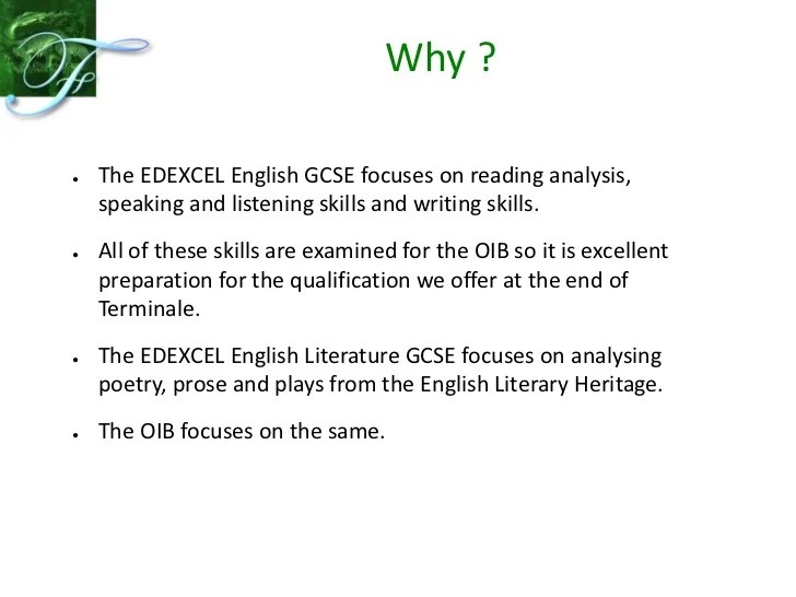 EDEXCEL GCSE