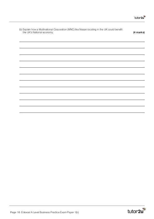 Edexcel practice paper 1 (b)