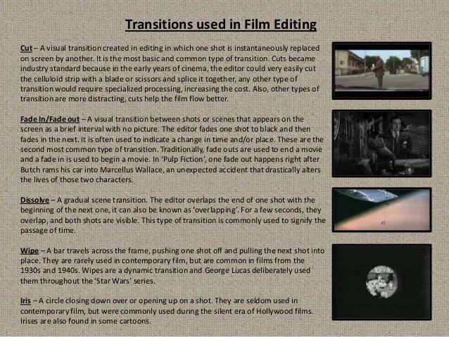 Types of Editing
