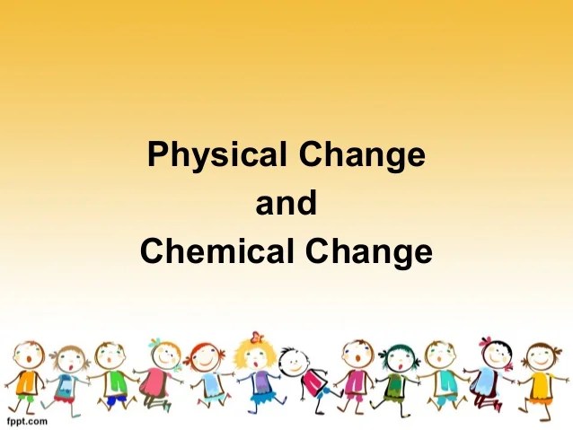 Changes that Matter Undergoes
