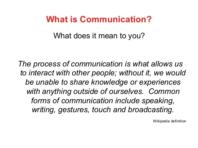 Effective communicationpresentation