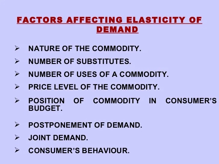 Elasticity