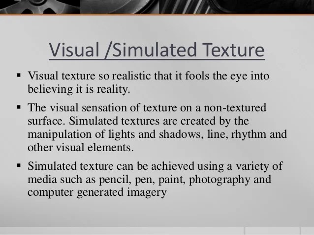Element of design texture