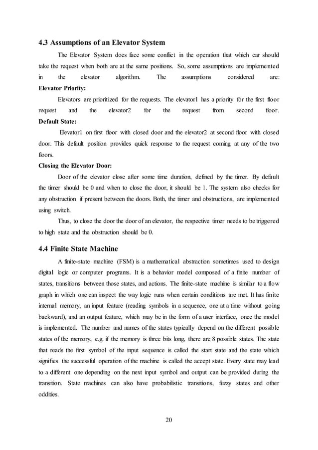 Design of Elevator Controller using Verilog HDL