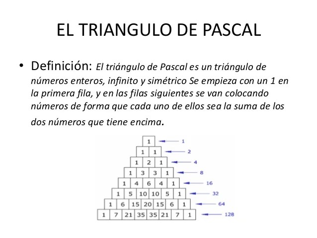 El triangulo de pascal