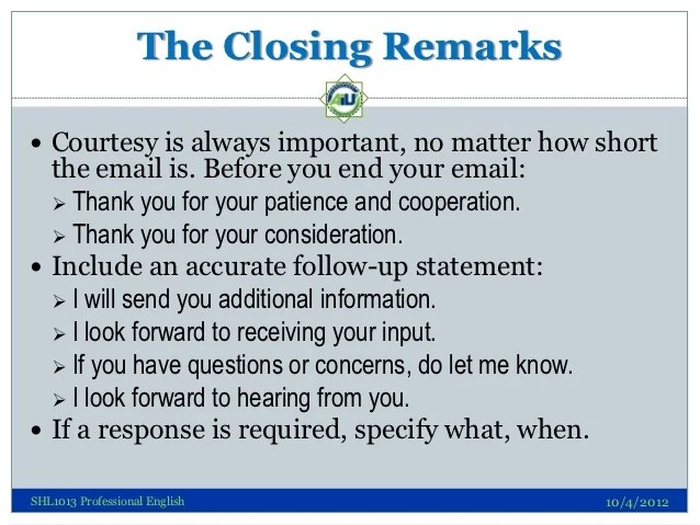 Email Writing Skills