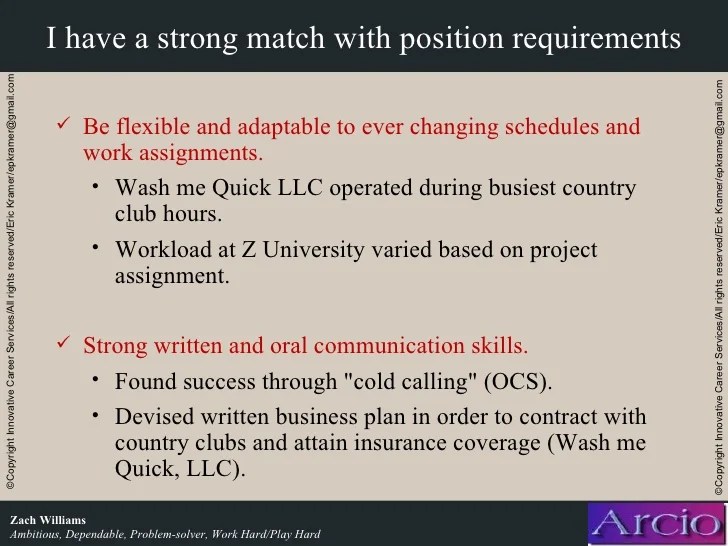 Academic interview presentation examples