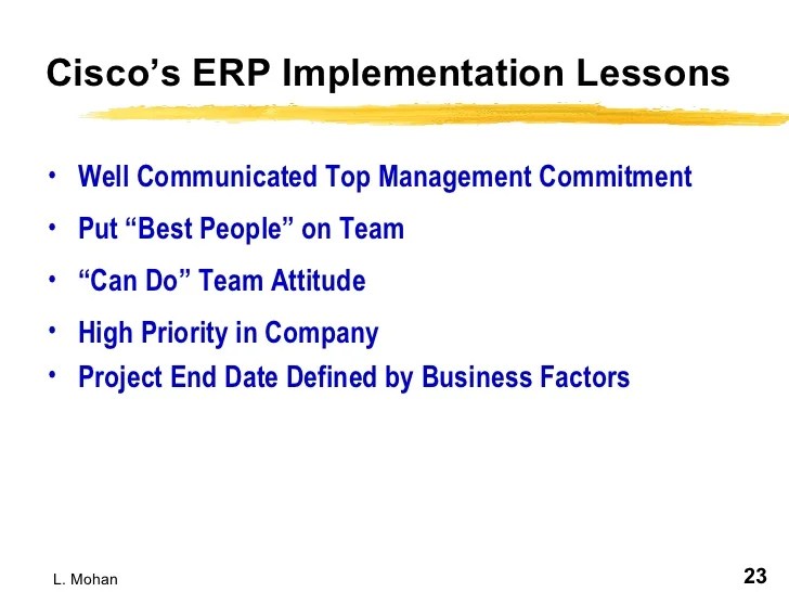 ERP Implementation is The Challenge