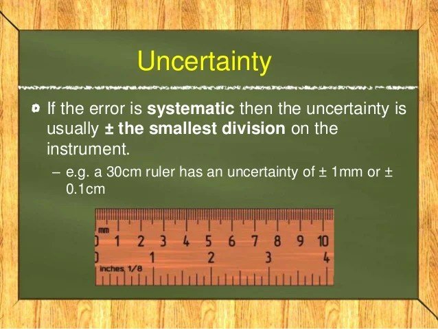😍 Uncertainty of a ruler. homework and exercises. 20190112