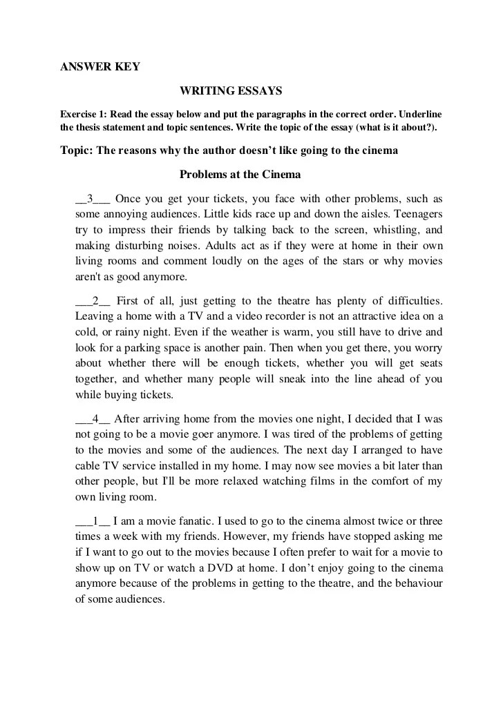 Essay writing