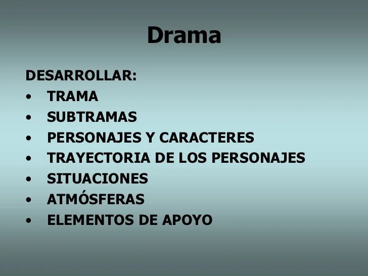 Estructura dramatica