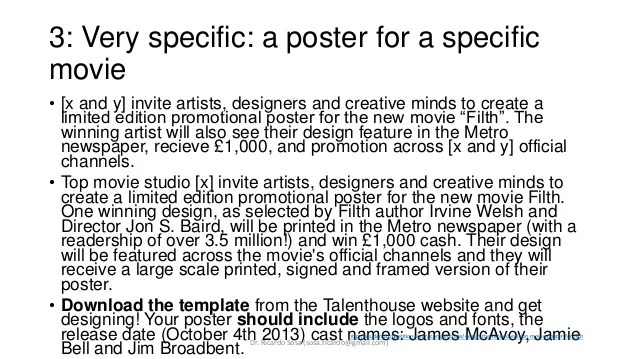 Examples of Design Briefs