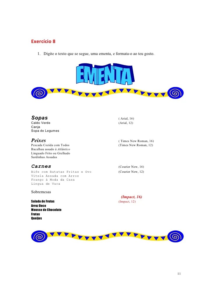 Exercicios word v1