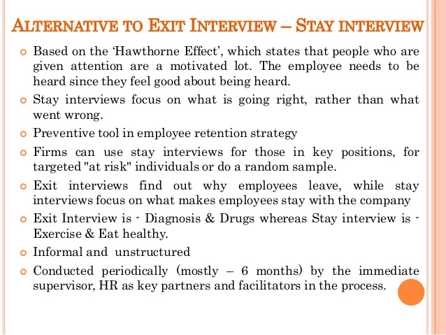 Exit interview