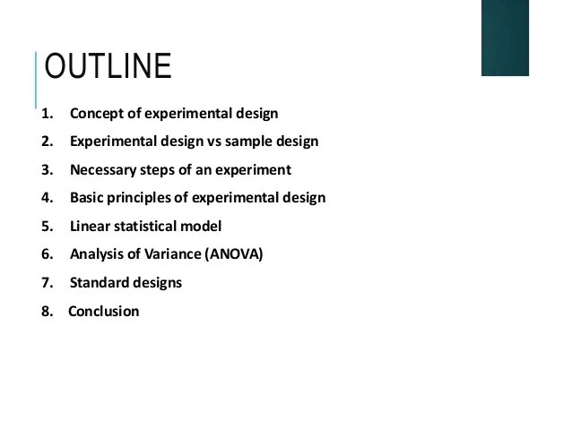 4 Principles Of Experimental Design