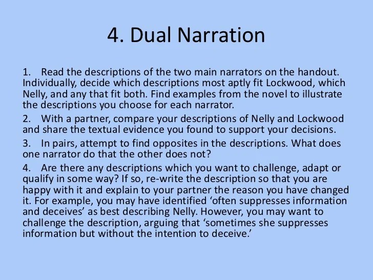 Exploring narrative voice