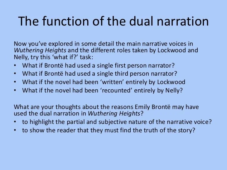Exploring narrative voice