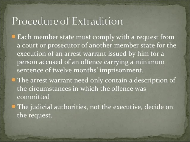 Extradition ppt