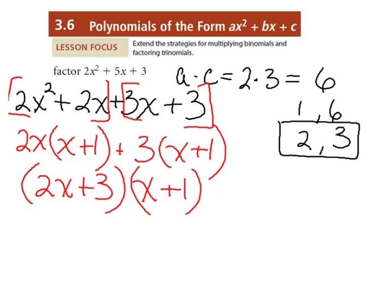 Factor complex trinomial
