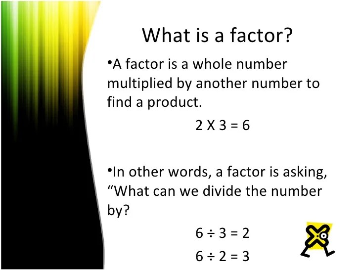 Factors and Multiples