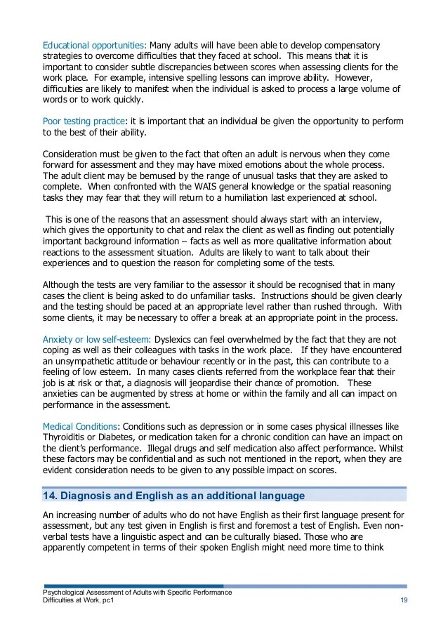 Psychological report writing template download