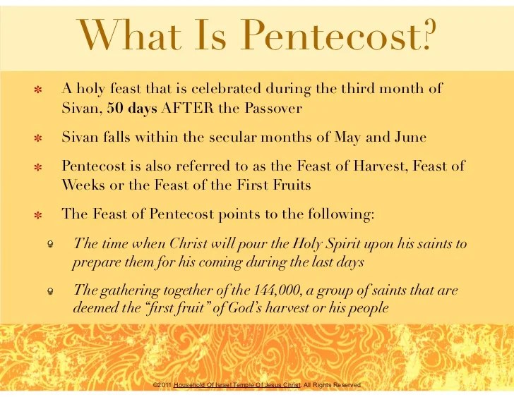 Feast of Pentecost