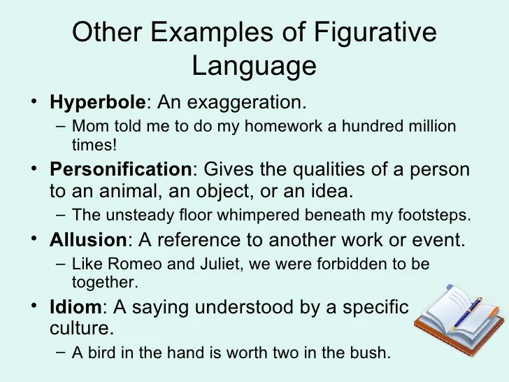EXAMPLES OF FIGURATIVE LANGUAGE alisen berde