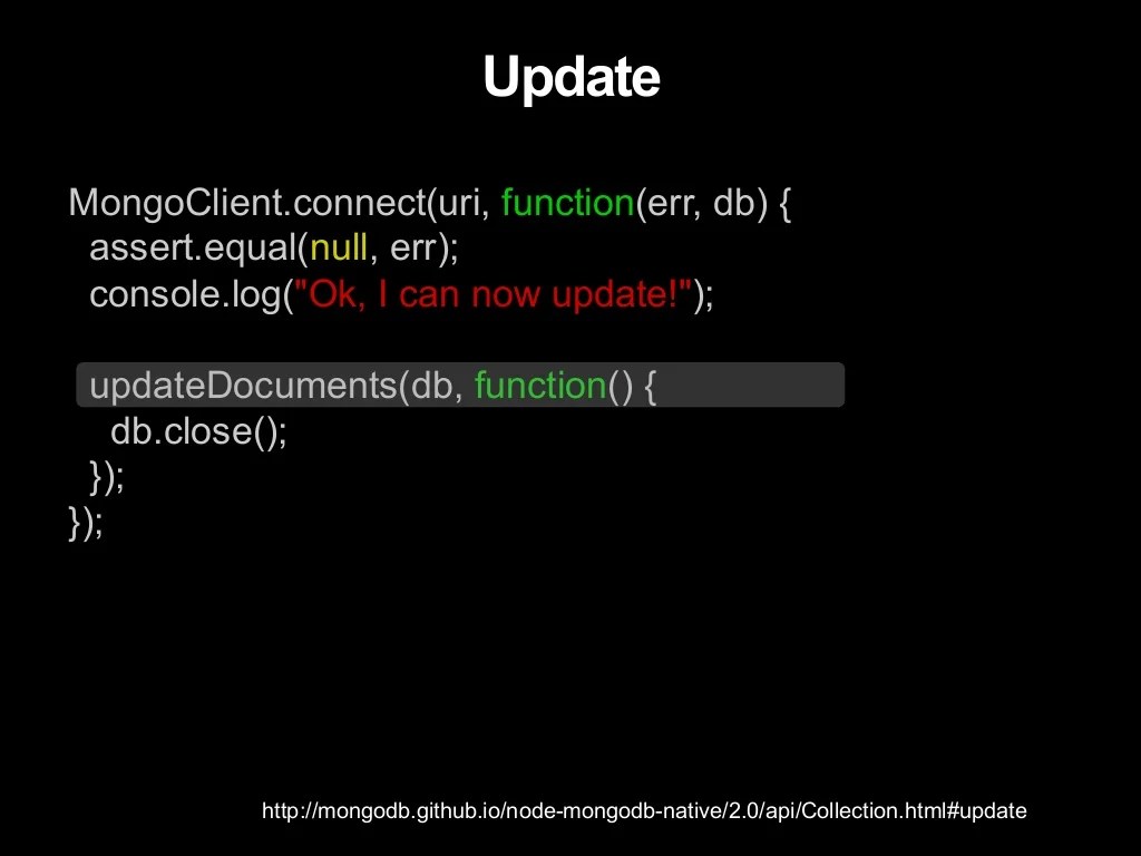 MongoDB and Node.js