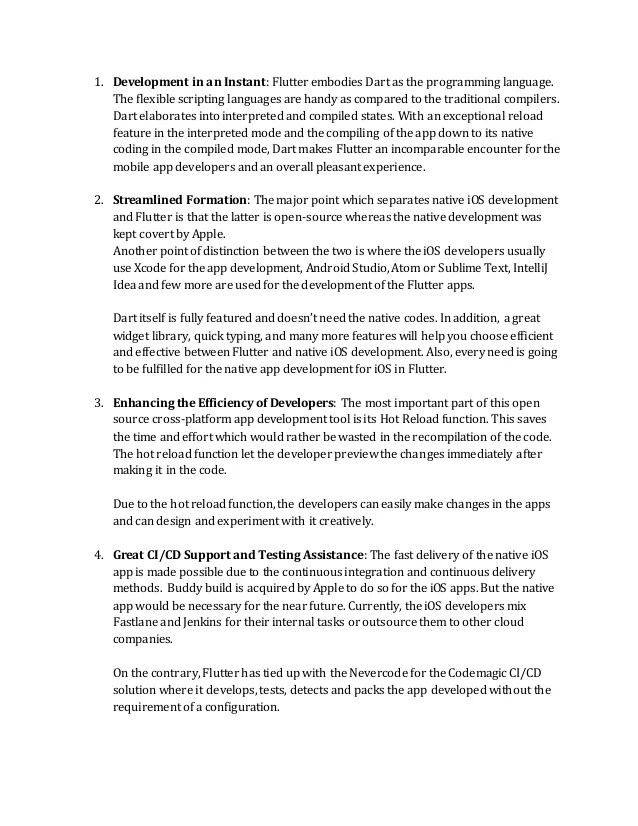 Flutter Vs Native Ios Development