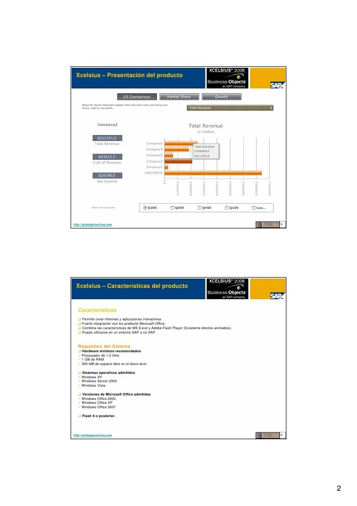 Xcelsius SAP Business Objects XI