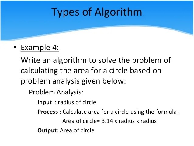 2.3 Apply the different types of algorithm to solve problem