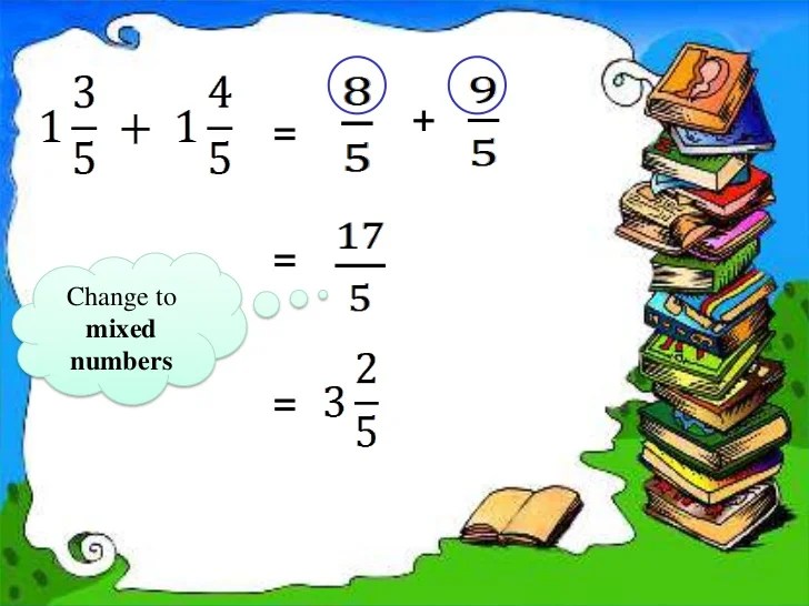Fractions mixed number
